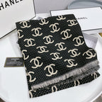 Chanel Premium Woven Temperament Logo Jacquard Small Broken Edge Scarf – product image 18