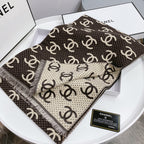 Chanel Premium Woven Temperament Logo Jacquard Small Broken Edge Scarf – product image 2