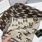 Chanel Premium Woven Temperament Logo Jacquard Small Broken Edge Scarf – product image 23