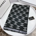 Chanel Premium Woven Temperament Logo Jacquard Small Broken Edge Scarf – product image 5