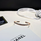 Chanel Quilted Motif Diamonds Open Bracelet – Luxury Jewelry – product image 11