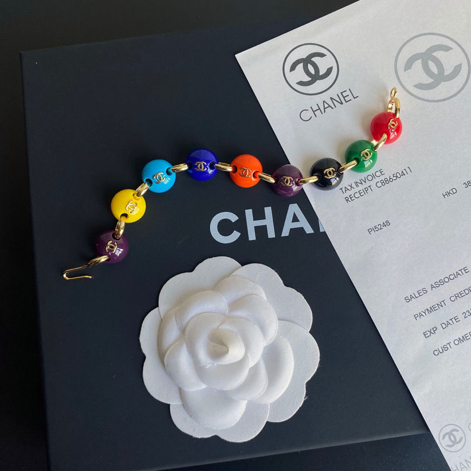 Chanel Rainbow Bead Bracelet – Luxury Jewelry – product image 3