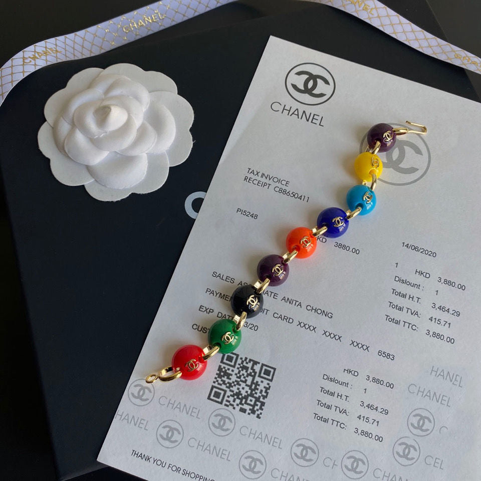 Chanel Rainbow Bead Bracelet – Luxury Jewelry – product image 4