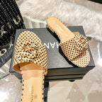 Chanel Retro Polka Dot Flat Slippers – slippers product image 13