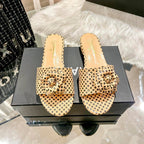 Chanel Retro Polka Dot Flat Slippers – slippers product image 6