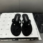 Chanel Rhinestone Logo Flip Flops – slippers product image 3
