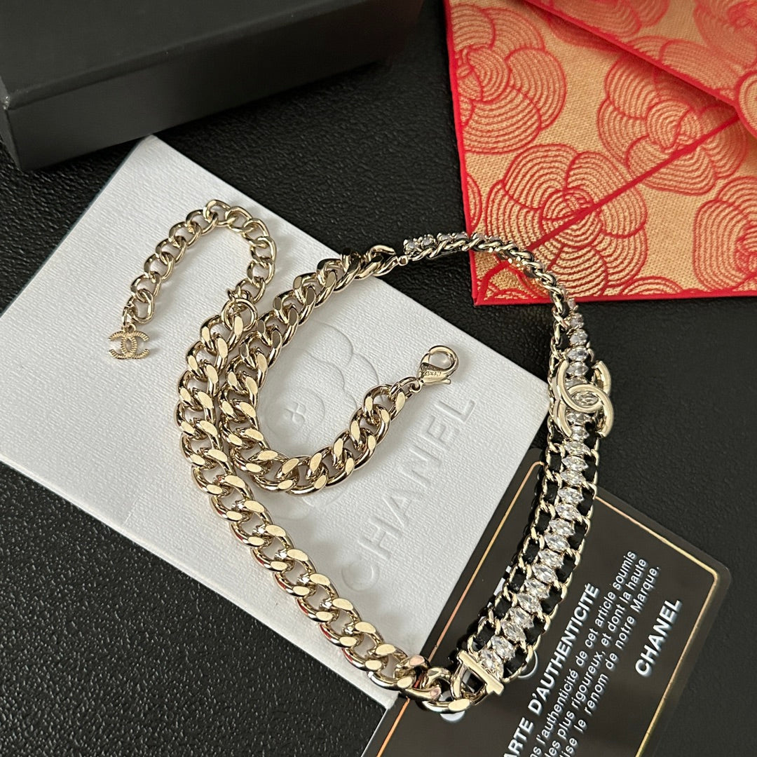 Chanel Shiny Crystal Chunky Necklace – Luxury Designer Jewelry – product image 2