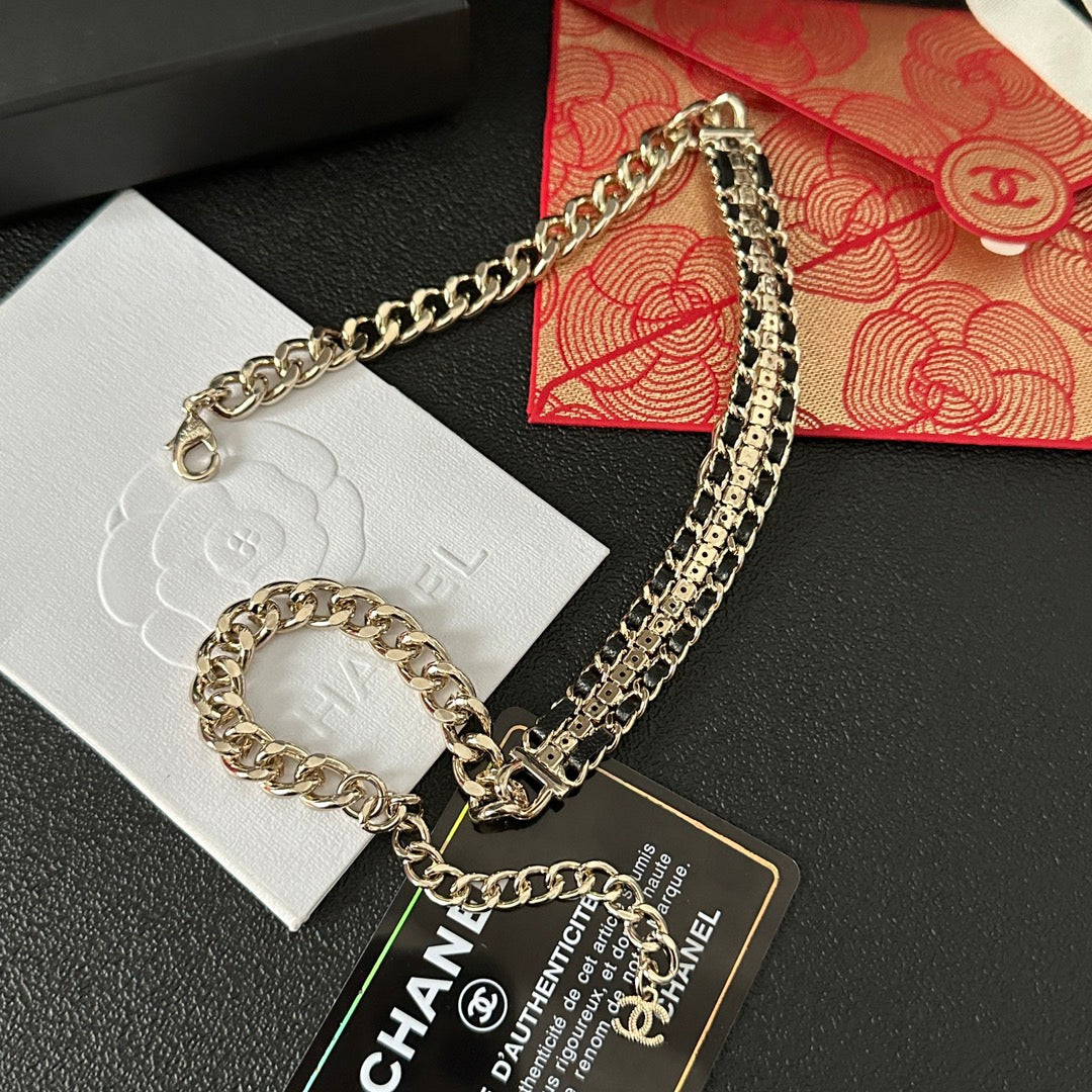 Chanel Shiny Crystal Chunky Necklace – Luxury Designer Jewelry – product image 3