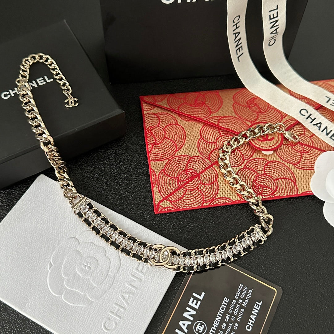 Chanel Shiny Crystal Chunky Necklace – Luxury Designer Jewelry – product image 4