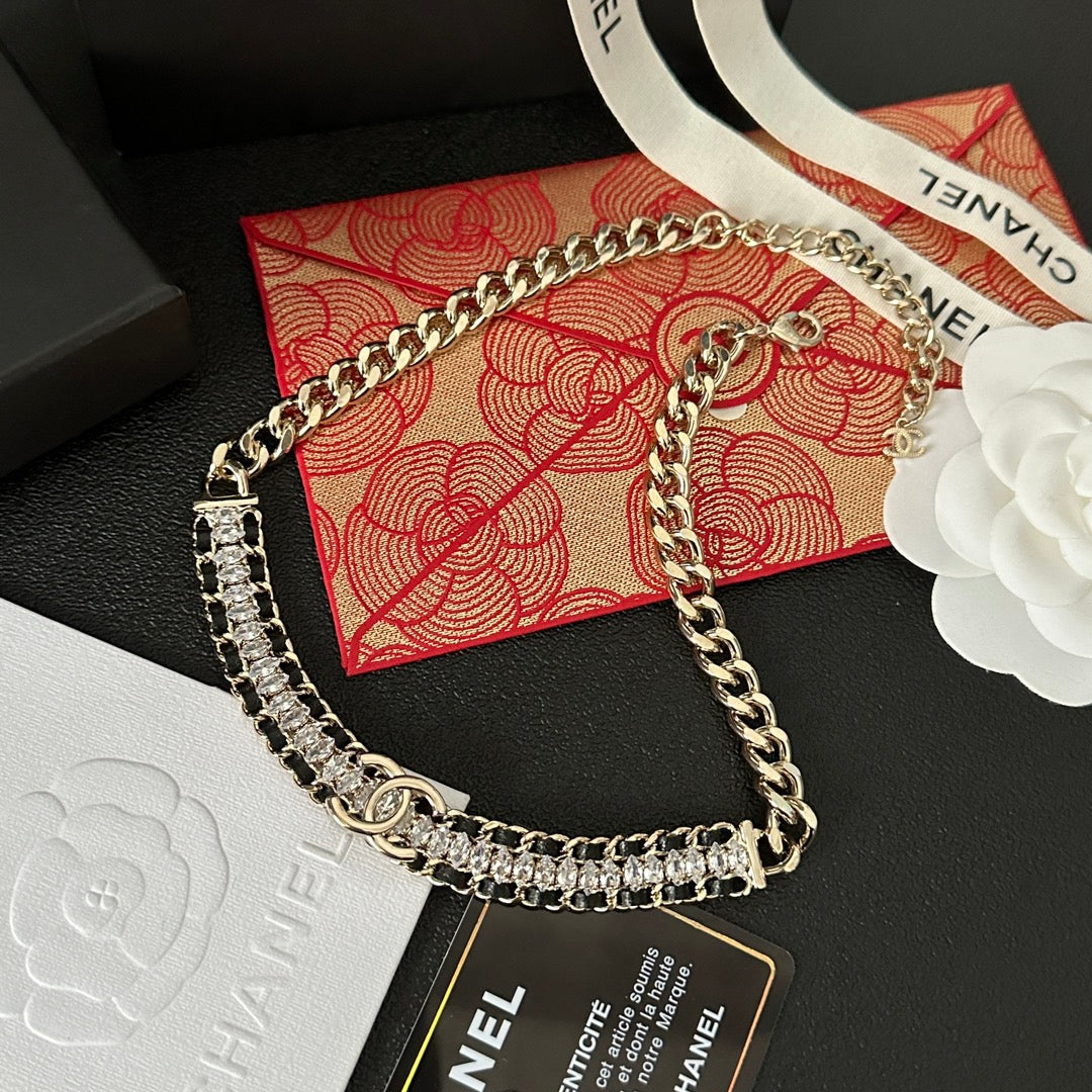 Chanel Shiny Crystal Chunky Necklace – Luxury Designer Jewelry – product image 5