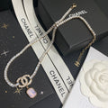 Chanel Square Crystal Crystal Necklace – Luxury Designer Jewelry – product image 1