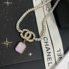 Chanel Square Crystal Crystal Necklace – Luxury Designer Jewelry – product image 3
