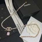 Chanel Square Crystal Crystal Necklace – Luxury Designer Jewelry – product image 5
