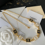 Chanel Square Logo Pendant Necklace – Luxury Designer Jewelry – product image 2