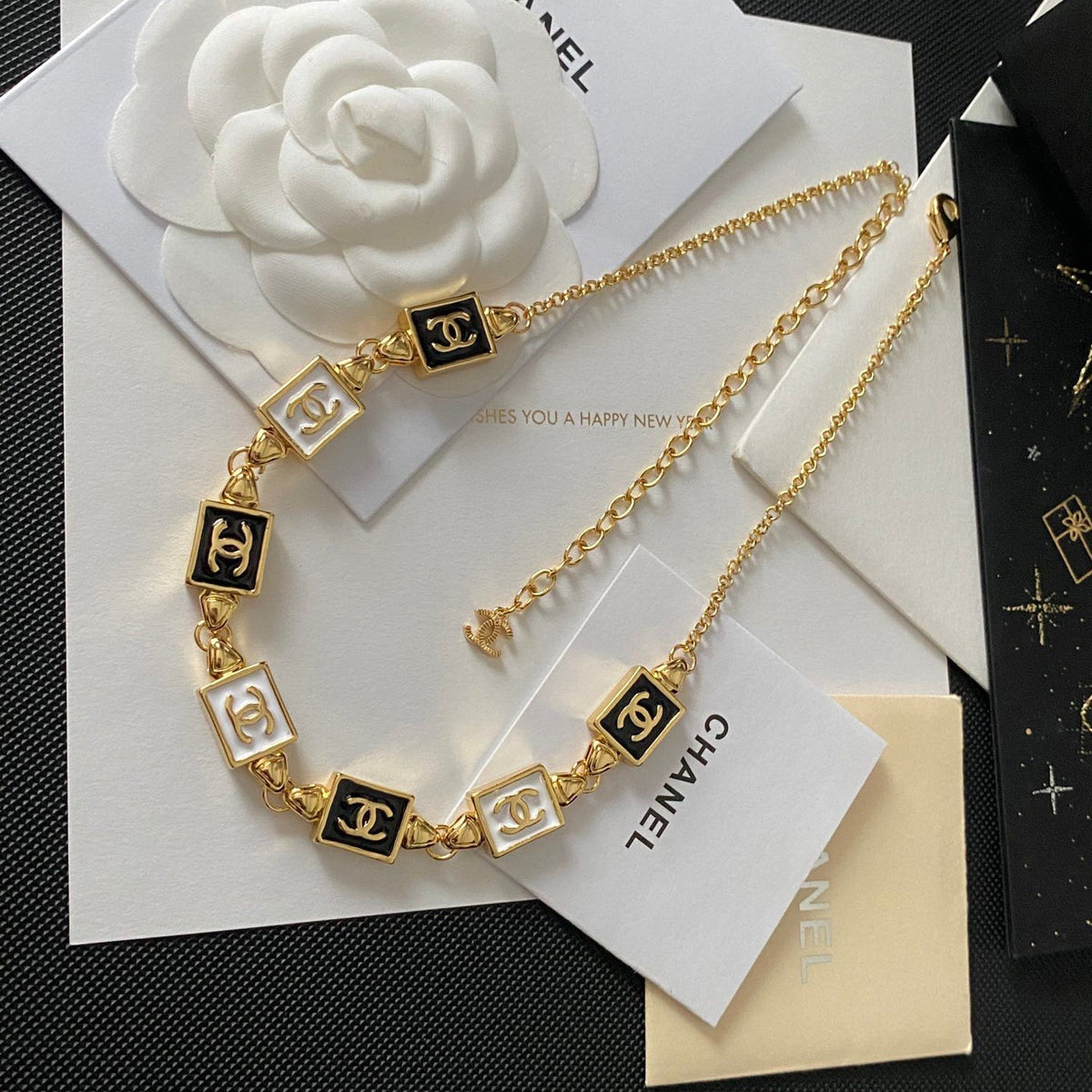 Chanel Square Logo Pendant Necklace – Luxury Designer Jewelry – product image 4