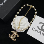 Chanel Star Adjustable Pearl Necklace – Luxury Designer Jewelry – product image 1