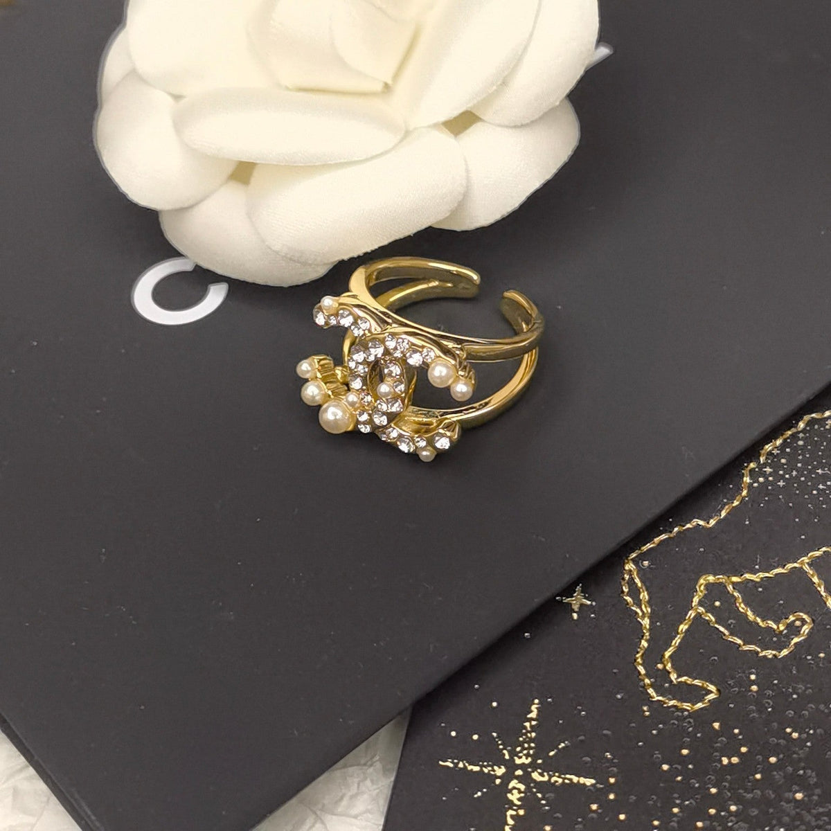 Chanel Statement Pearl Open Ring – Luxury Designer Jewelry – product image 3