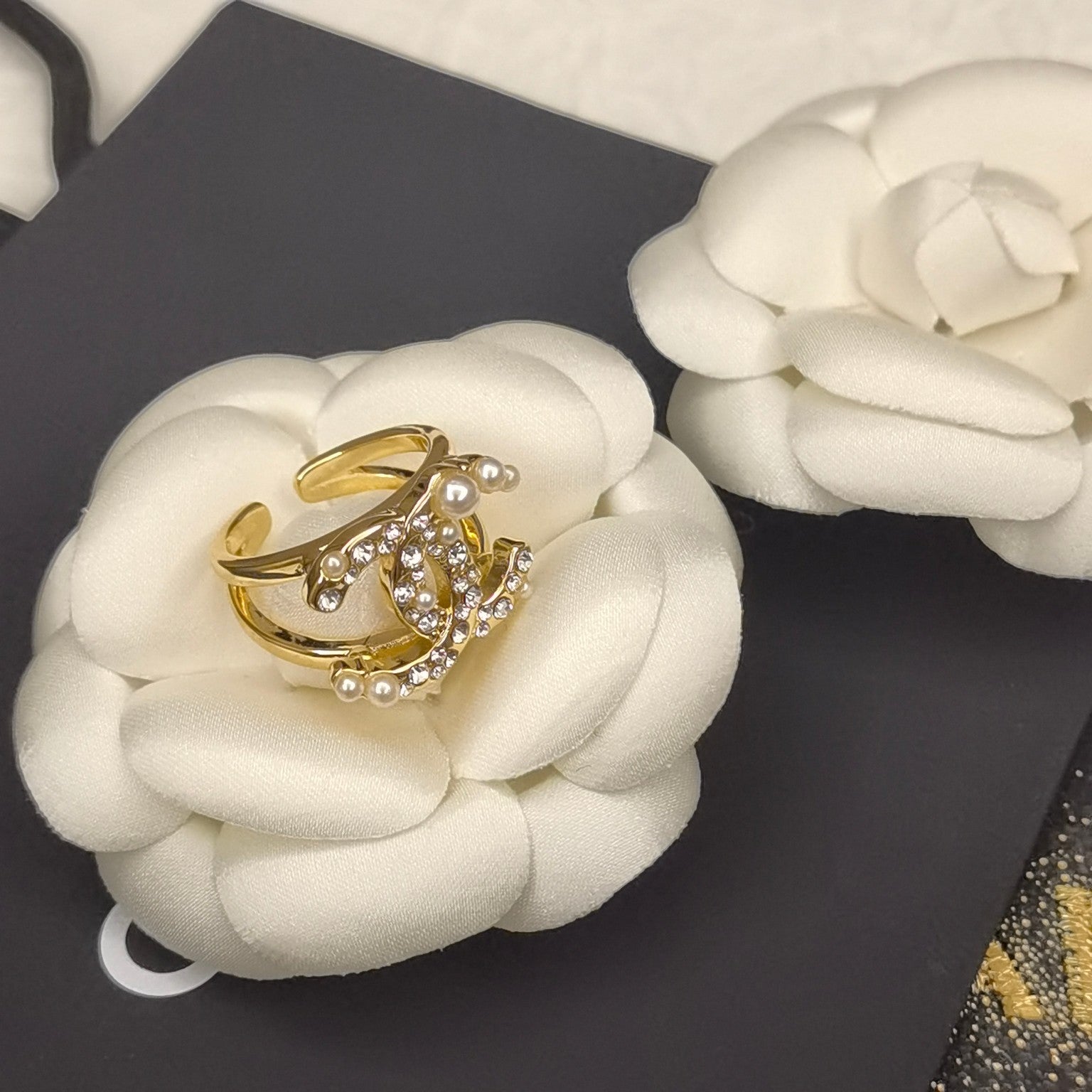 Chanel Statement Pearl Open Ring – Luxury Designer Jewelry – product image 4