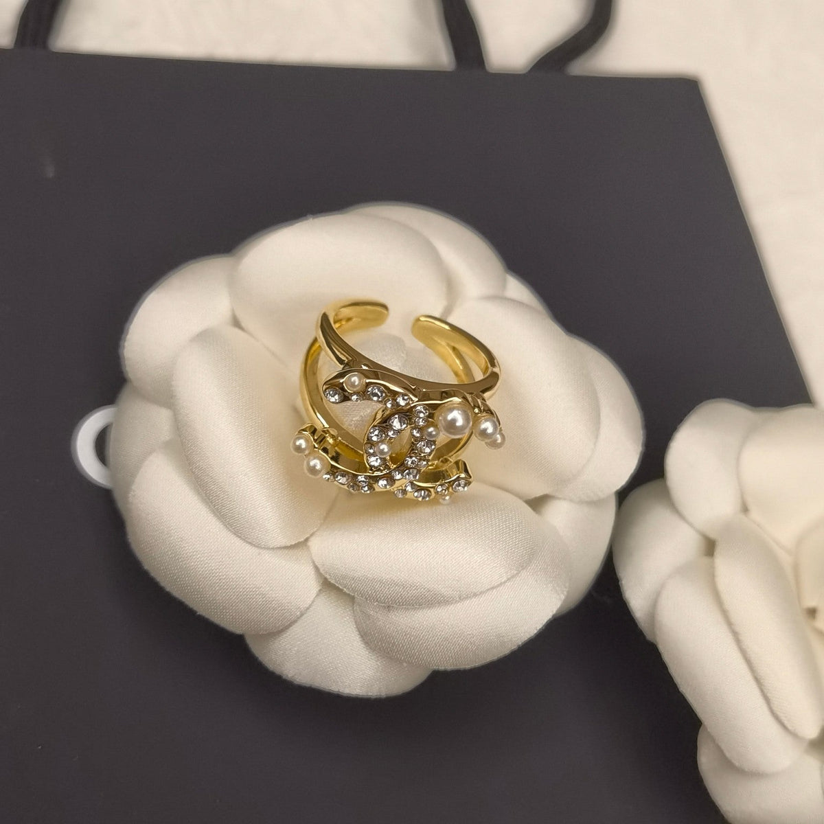 Chanel Statement Pearl Open Ring – Luxury Designer Jewelry – product image 5