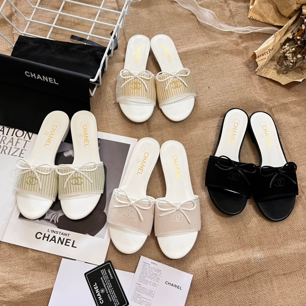 Chanel Sweet Bow Flat Slippers – slippers product image 9
