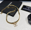 Chanel Two Colors Thick Chain Logo Necklace – Luxury Designer Jewelry – product image 3