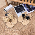 Chanel Vintage Flower Flip Flop Sandals – sandals product image 5