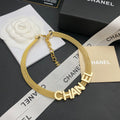 Chanel Vintage Logo Collar Necklace – Luxury Designer Jewelry – product image 1