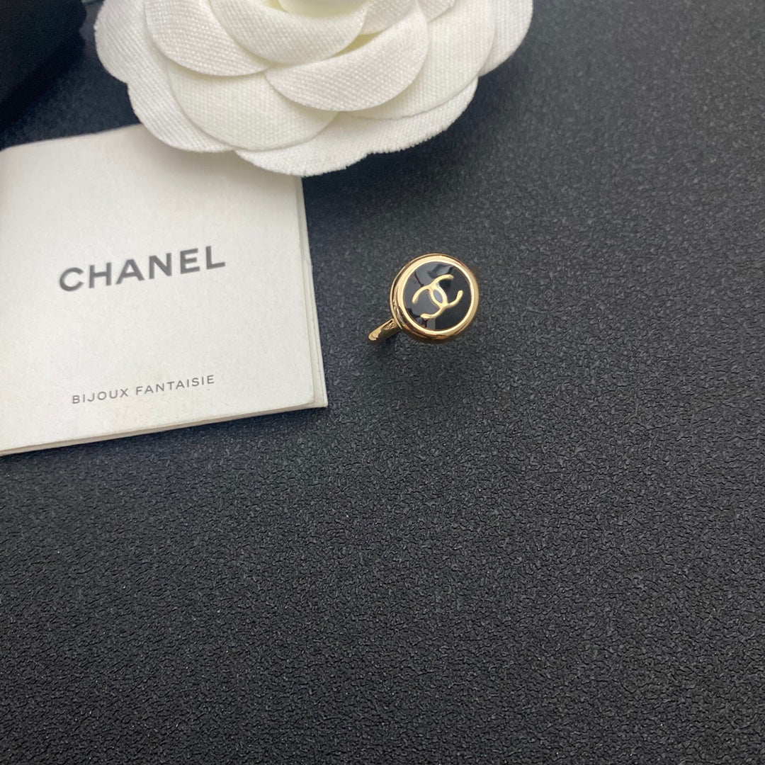 Chanel Vintage Logo Open Ring – Luxury Designer Jewelry – product image 3
