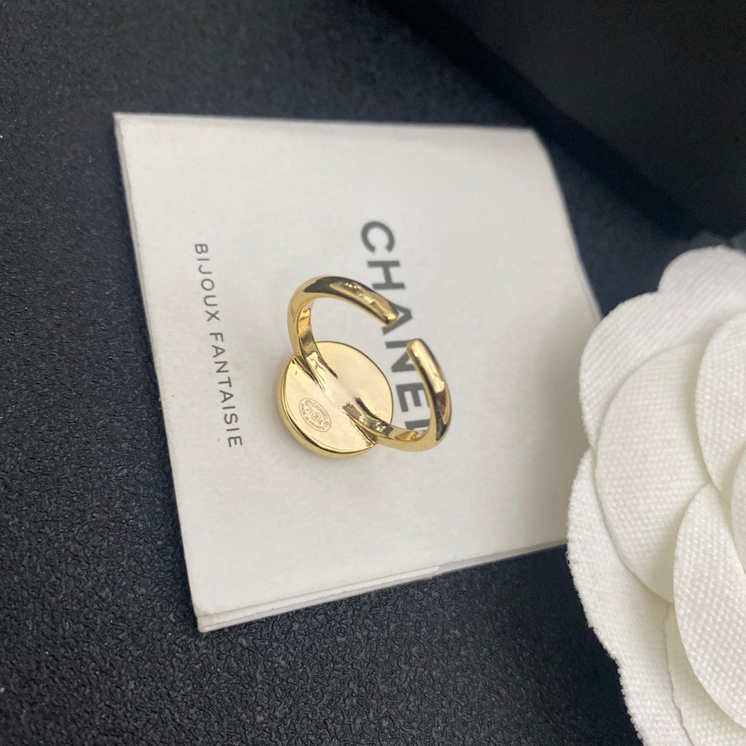Chanel Vintage Logo Open Ring – Luxury Designer Jewelry – product image 4
