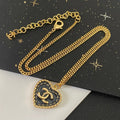 Chanel Vintage Royal Blue Heart Necklace – Luxury Designer Jewelry – product image 1