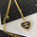Chanel Vintage Royal Blue Heart Necklace – Luxury Designer Jewelry – product image 3