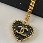 Chanel Vintage Royal Blue Heart Necklace – Luxury Designer Jewelry – product image 5