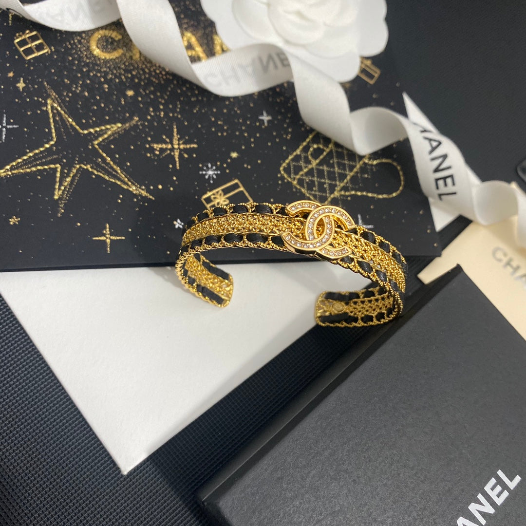 Chanel Zircon Letter String Leather Bracelet – Luxury Jewelry – product image 5