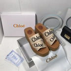 Chloé Canvas Woody Platform Sandals – sandals product image 2