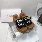 Chloé Canvas Woody Platform Sandals – sandals product image 3