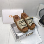 Chloé Canvas Woody Platform Sandals – sandals product image 4