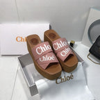 Chloé Canvas Woody Platform Sandals – sandals product image 8