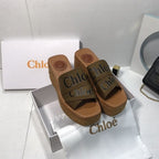 Chloé Canvas Woody Platform Sandals – sandals product image 9