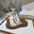 Chloé Embroidery Woven Belt Thick Bottom Sandals – sandals product image 17