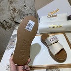 Chloé Embroidery Woven Belt Thick Bottom Sandals – sandals product image 19