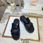 Chloé Embroidery Woven Belt Thick Bottom Sandals – sandals product image 4