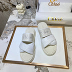 Chloé Embroidery Woven Belt Thick Bottom Sandals – sandals product image 5