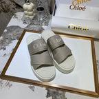 Chloé Embroidery Woven Belt Thick Bottom Sandals – sandals product image 6
