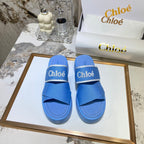 Chloé Embroidery Woven Belt Thick Bottom Sandals – sandals product image 7