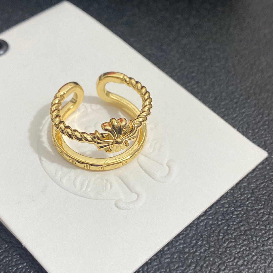 Chrome Hearts 2-Color Personalized Open Ring – Luxury Designer Jewelry – product image 4