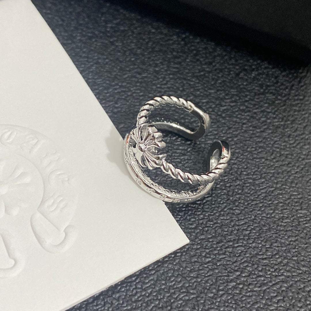 Chrome Hearts 2-Color Personalized Open Ring – Luxury Designer Jewelry – product image 6
