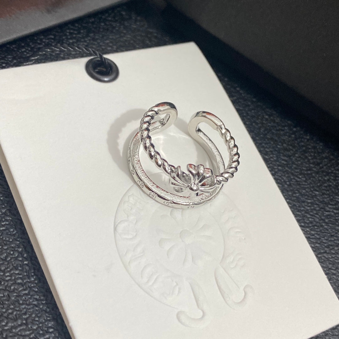 Chrome Hearts 2-Color Personalized Open Ring – Luxury Designer Jewelry – product image 7