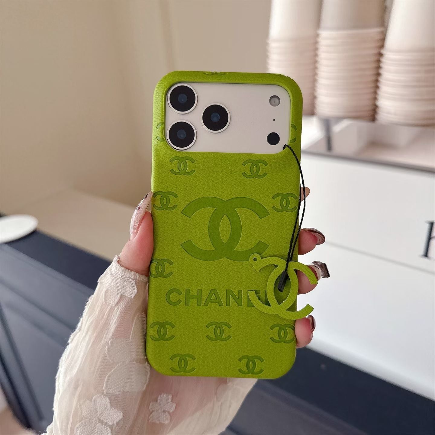Luxury Chanel iPhone 17 Pro Max Case – Designer CC Quilted Phone Cover