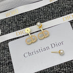 Simple Pearl Letter Stud Earrings