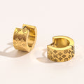 Monogram Stamped Stud Earrings